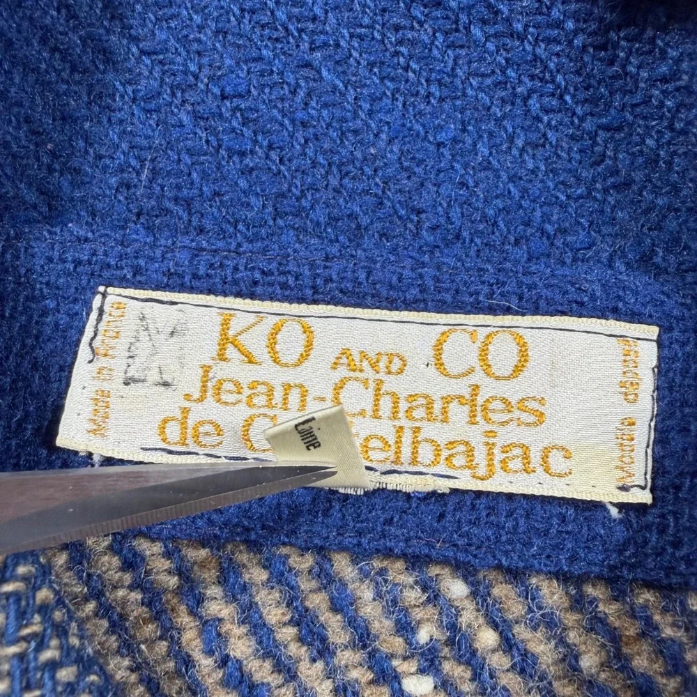 Vtg KO and CO Jean Charles de Castelbajac Nubby 100% Wool France Jacket Shacket‎